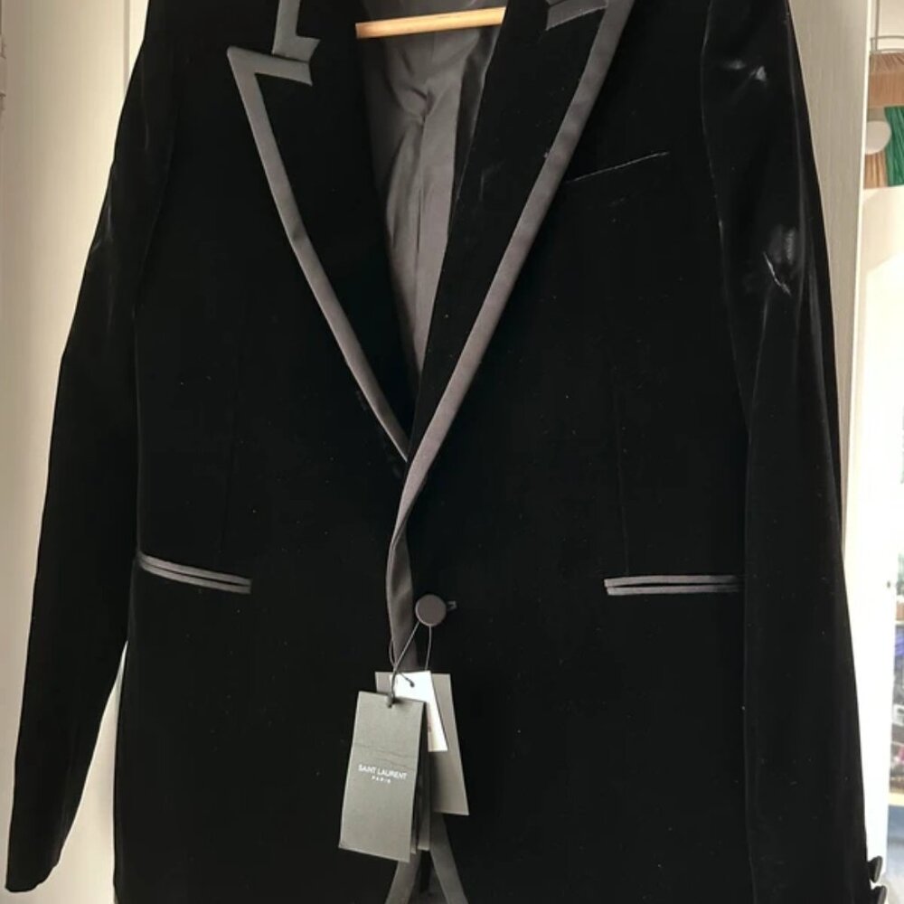 YSL velvet black jacket